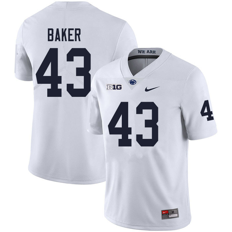 Men #43 Trevor Baker Penn State Nittany Lions College Football Jerseys Sale-White